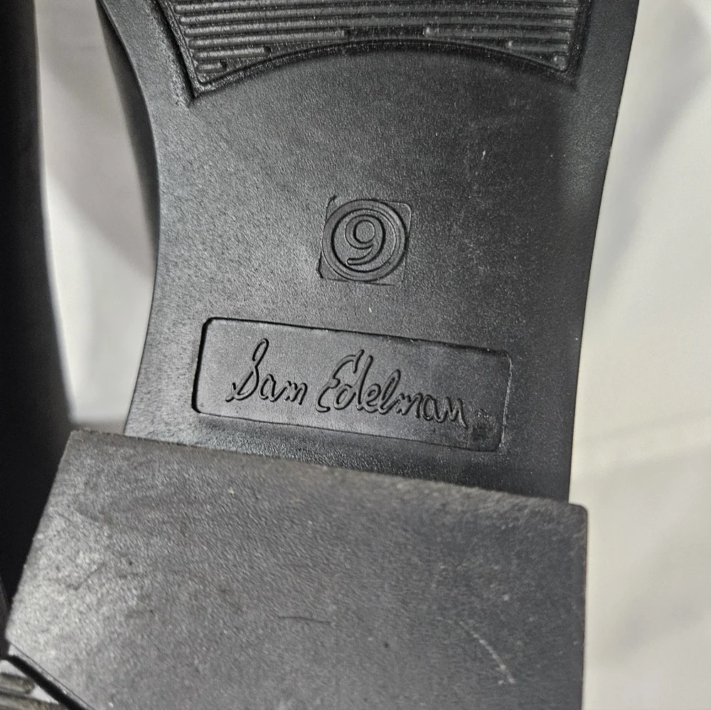 Sam Edelman Tinsley Black Ankle Rain Boot Womens Size 9